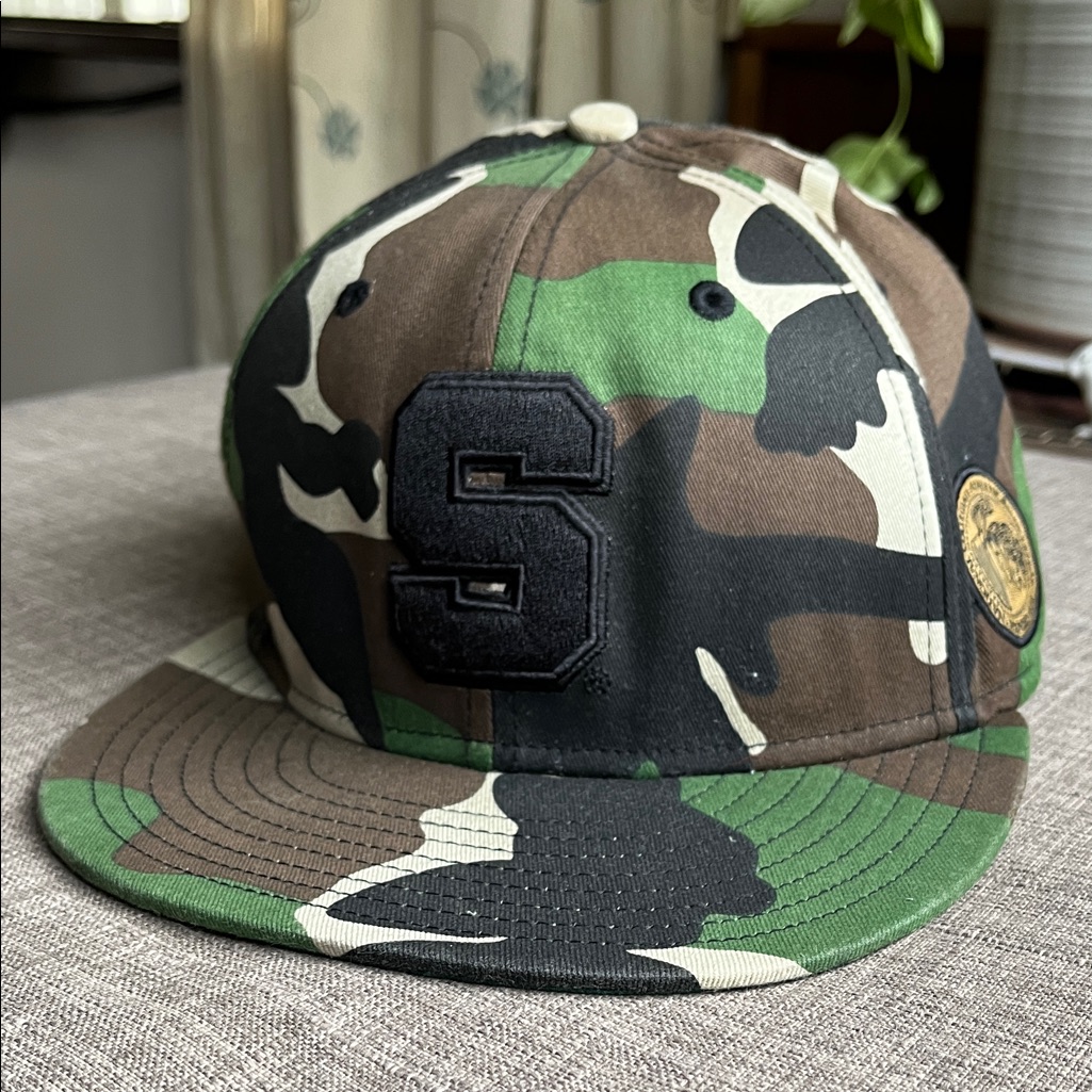 Nike Camo Stanford Baseball Cap Hat Camouflage Rare